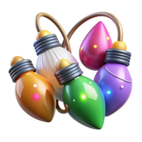 wonderful modern Christmas Lights Multicolored Bulbs Twinkling Transparent for Festive Lighting high quality png