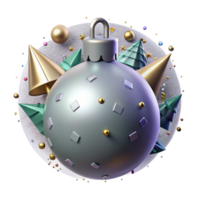 extraordinary rustic Christmas Ornament Ball Isolated for Festive Trees high resolution png