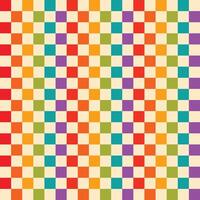 Colorful Seamless Check Pattern Trendy Fashion Colors Elegant Minimal Design vector