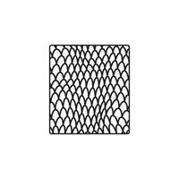 A black and white drawing of a patterned pattern vector