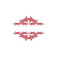A red and white flag with a red and white design vector