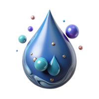 wonderful artistic Water Drop Liquid Icon Isolated for Science Projects authentic png