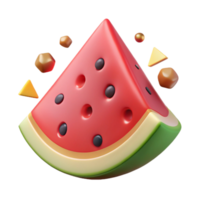 impressive traditional Watermelon Slice Summer Fruit Isolated for Picnic Graphics png