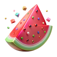 impressive artistic Watermelon Slice Refreshing Isolated for Summer Graphics png
