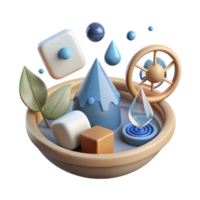 wonderful minimalist Water Resources Management Icon Isolated for Sustainable Development authentic png