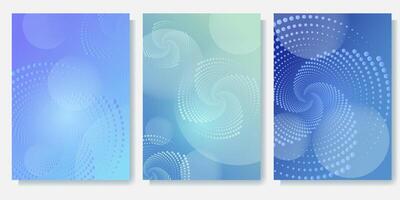 Abstract set of poster backgrounds vector