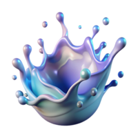 beautiful creative Water Splash Gradient Isolated for Background s original png