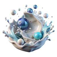 vibrant abstract Water Splash Overlay Effect Transparent Background high quality png