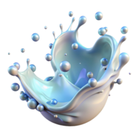elegant creative Water Splash Transparency Adjustment Isolated for Manipulation authentic png