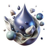 elegant artistic Water Texture Splash Droplets Transparent for Liquid Effects genuine png
