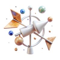 serene abstract Weather Vane Icon Transparent Background for Wind Direction professional png