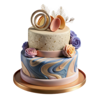 magnificent artistic Wedding Cake Topper Monogram Initials Isolated for Personalized Cake Design high resolution png