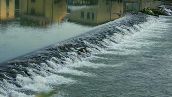 Small Waterfalls of Borghetto sul Mincio in Slow Motion video