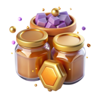 wonderful modern Wedding Favors Small Jars with Honey Transparent Background high quality png