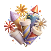 serene abstract Wedding Fireworks Celebration Display Isolated for Event Graphics high resolution png