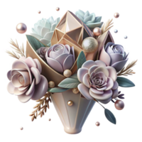 extraordinary minimalist Wedding Floral Bouquet Transparent Background for Invitations authentic png