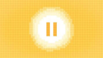 A Bright and Engaging Play Button Animation Set Against a Bold Orange Background. Motion video