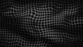 This is an Abstract Black and White Wavy Grid Pattern Effect, showcasing a unique visual design. Motion video