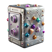 wonderful rustic Aluminum Computer Case Texture Isolated for Tech Design authentic png