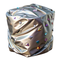 extraordinary abstract Aluminum Foil Wrap Texture Transparent for Culinary Projects authentic png