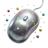 beautiful rustic Aluminum Mouse Texture Transparent for Computer Graphics genuine png