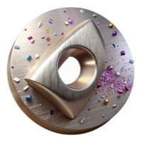 impressive rustic Aluminum Texture Brushed Metal Cutout for Industrial Design Projects premium png