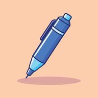Pen Icon design on Light Background vector