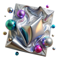 serene abstract Aluminum Texture Polished Surface Cutout for Product Mockups png