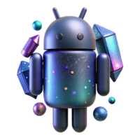 impressive contemporary Android Silhouette Isolated for Robotics Projects detailed png
