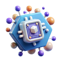 impressive creative Artificial Intelligence Icon Isolated for Technology or Ai Topics high resolution png