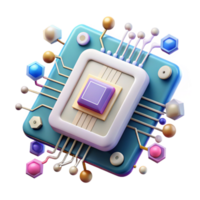 extraordinary classic Artificial Intelligence Circuit Board Cutout for Computer Science high quality png