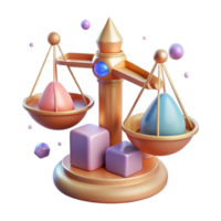 beautiful abstract Balance Scale Harmony Icon Isolated for Mental Health high resolution png