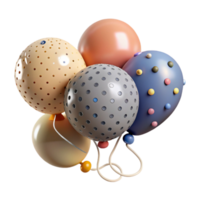 magnificent artistic Balloon String Dotted Pattern Cutout for Playful Design high quality png