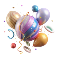 extraordinary contemporary Balloon String Twirled Design Transparent for Playful Style premium png