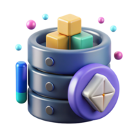 impressive creative Big Data Analytics Icon Isolated for Data Science or Business Analytics detailed png