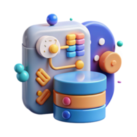 extraordinary contemporary Big Data Analytics Icon Isolated for Data Science or Business Analytics exclusive png