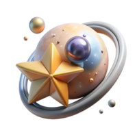 vibrant contemporary Binary Star System Two Stars Orbiting Transparent for Astronomy original png