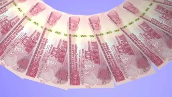 903 Shiny Looping Design 50 Birr Curency of Ethiopia video