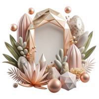 wonderful minimalist Botanical Frame Transparent for Vintage Graphics high resolution png