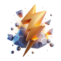 impressive creative Branching Lightning Strike Cutout for Dramatic Visuals exclusive png