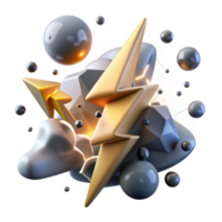 extraordinary contemporary Branching Lightning Strike Cutout for Dramatic Visuals png