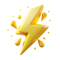 wonderful traditional Bright Yellow Lightning Transparent for Warning Graphics original png
