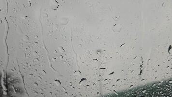 rain drops on the window of a car video