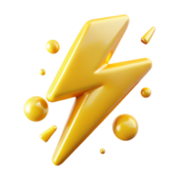 extraordinary minimalist Bright Yellow Lightning Transparent for Warning Graphics authentic png