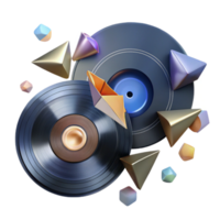 extraordinary classic Broken Vinyl Record Pieces Isolated high resolution png