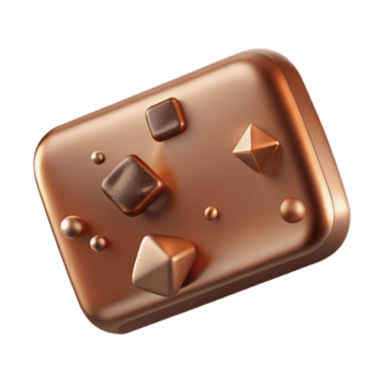 elegante rustico bronzo struttura rettangolare pulsante trasparente per ui elementi genuino png