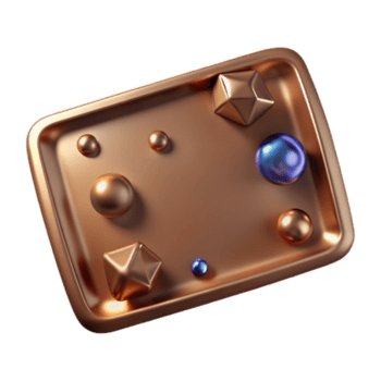 sereno resumen bronce textura rectangular plato aislado para botón diseño prima png