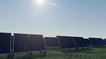solar electricity ecology renewable power green environment technology alternative photovoltaic. electric environmental panel video