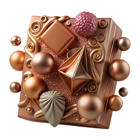wonderful abstract Bronze Texture with Embossed Pattern Cutout for Invitation Design genuine png