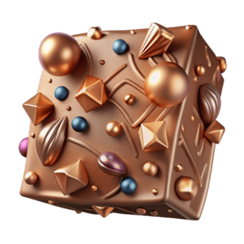 magnifico rustico bronzo struttura con martellato effetto isolato per mestiere progetti png